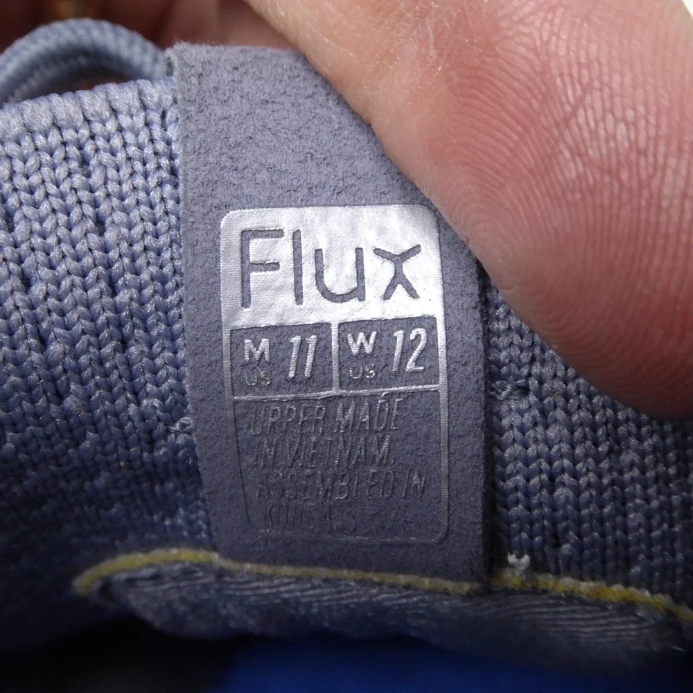 Flux Mens Adapt Knit Trainers Concrete Grey Sneakers Breathable Size 11